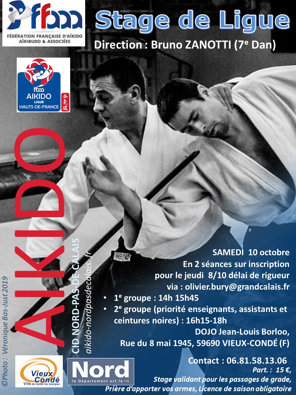 10 octobre, VieuxCondé stage de Ligue avec >Bruno ZANOTTI Shihan
