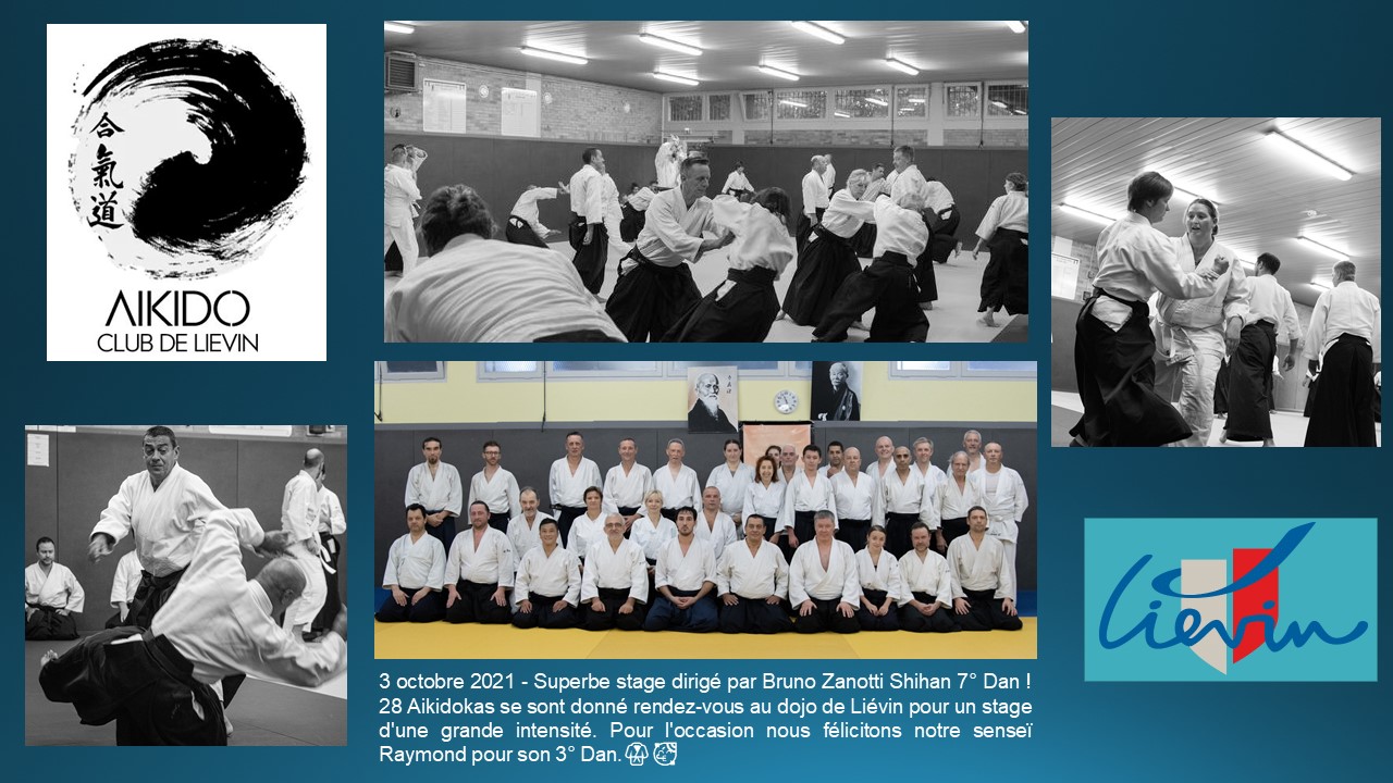 Aïkido Club de Liévin un stage de Bruno ZANOTTI Shihan AÏKIDO