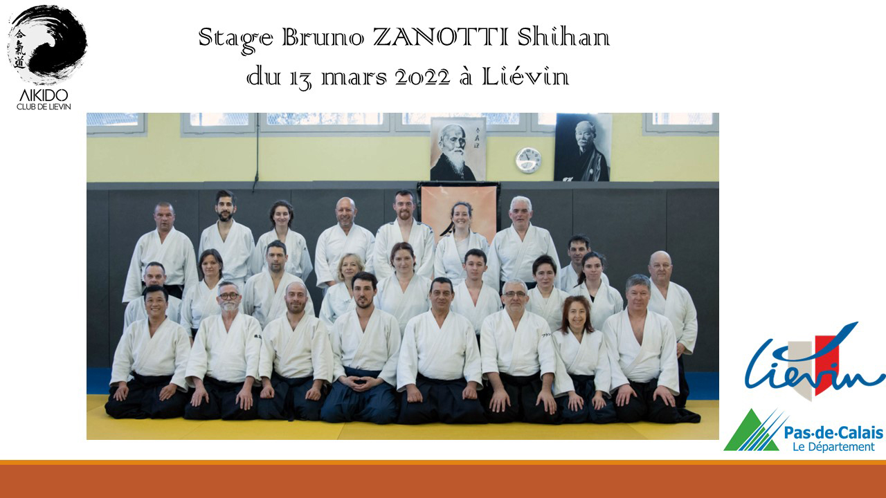 Liévin stage privé Bruno Zanotti Shihan du 13 mars 2022 AÏKIDO