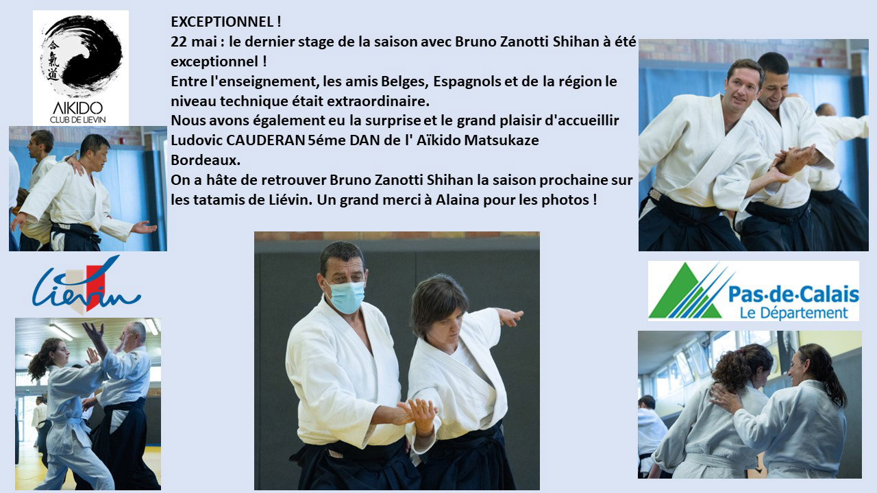 Liévin stage de fin de saison exceptionnel assuré par Bruno Zanotti
